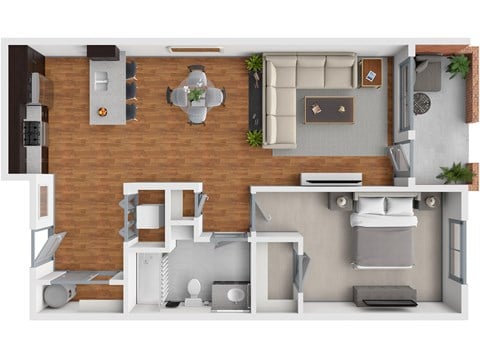 A person is standing in a living room with a couch, a coffee table, and a television.